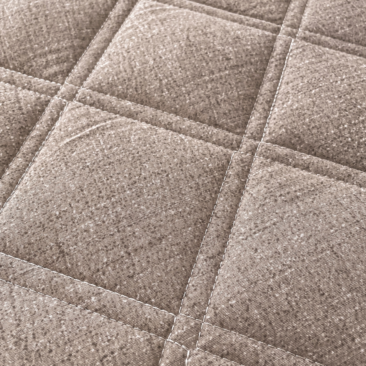 91家纺网 家纺一手货源 找家纺 豪选家纺 2025新款仿亚麻夹棉棉花床笠 丝雾棕