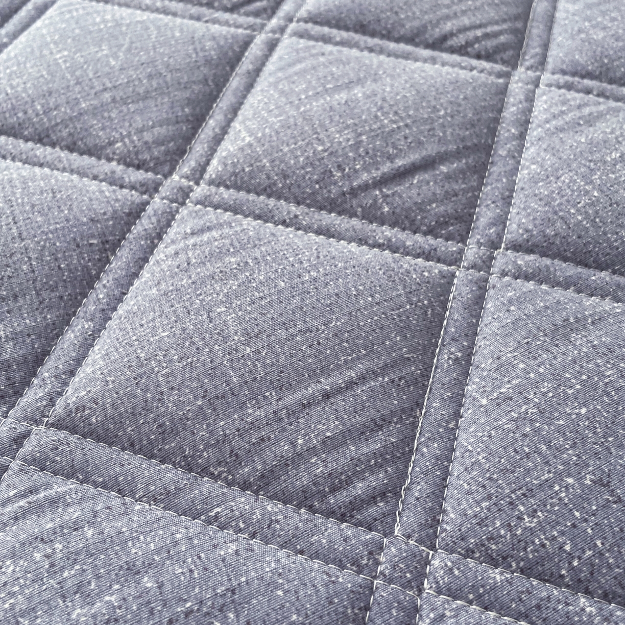 91家纺网 家纺一手货源 找家纺 豪选家纺 2025新款仿亚麻夹棉棉花床笠 暮云灰