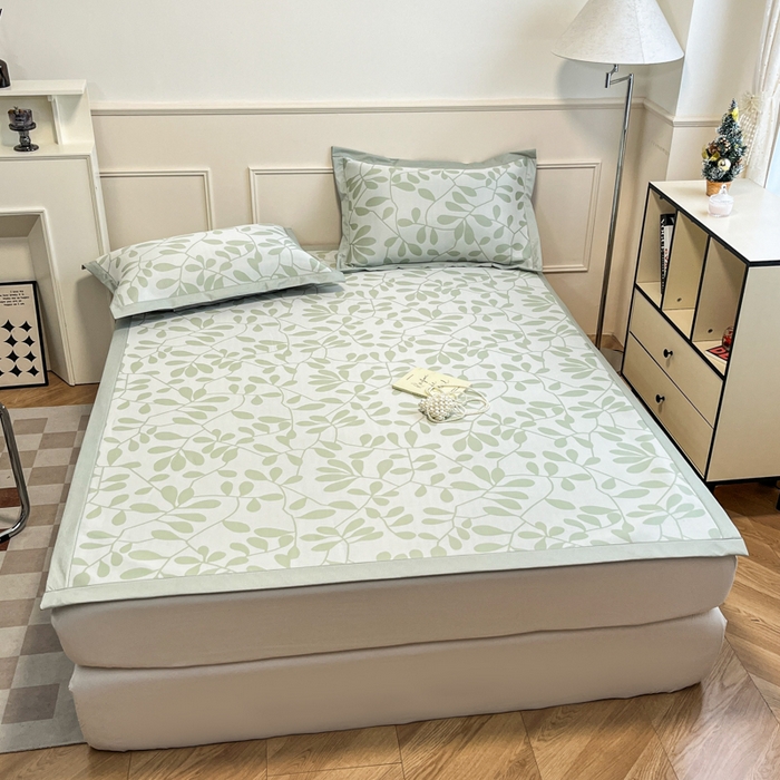 91家纺网 家纺一手货源 找家纺 （总）宜代光年 2025新款冷凝丝可水洗提花凉感席