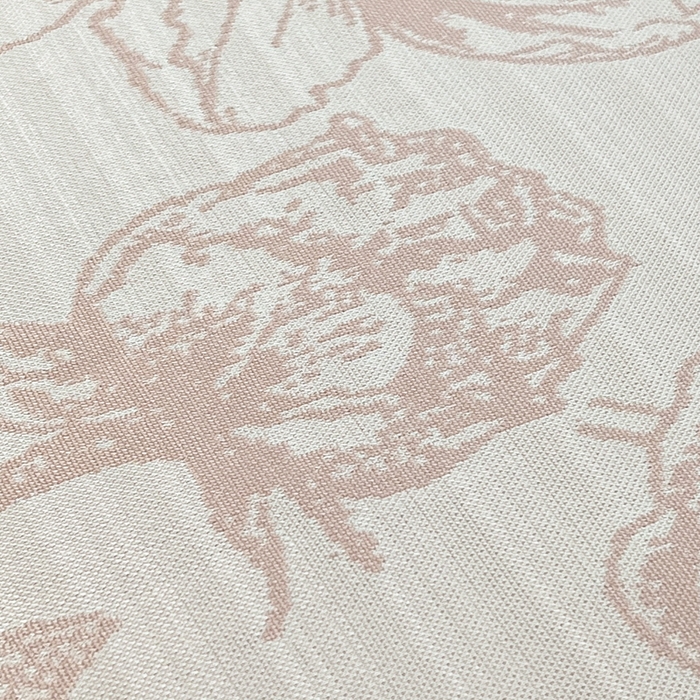 91家纺网 家纺一手货源 找家纺 宜代光年 2025新款冷凝丝可水洗提花凉感席 凉感牡丹-粉