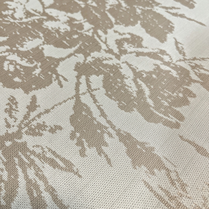 91家纺网 家纺一手货源 找家纺 宜代光年 2025新款冷凝丝可水洗提花凉感席 凉感繁花-咖