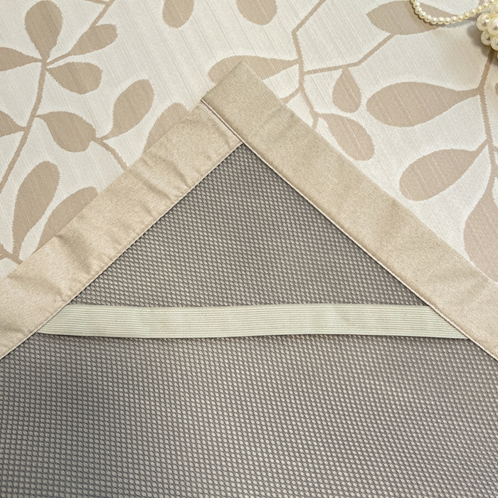 91家纺网 家纺一手货源 找家纺 宜代光年 2025新款冷凝丝可水洗提花凉感席 凉感叶繁-咖