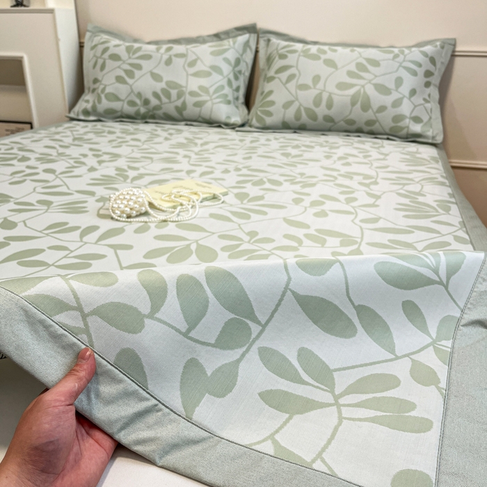 91家纺网 家纺一手货源 找家纺 （总）宜代光年 2025新款冷凝丝可水洗提花凉感席