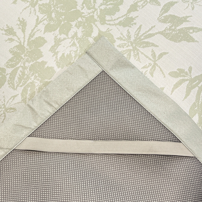 91家纺网 家纺一手货源 找家纺 宜代光年 2025新款冷凝丝可水洗提花凉感席 凉感繁花-绿