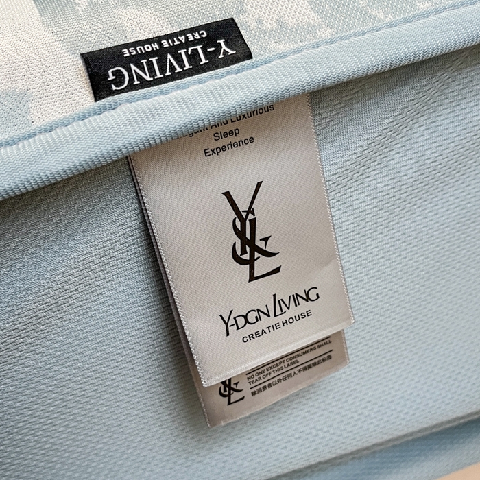 91家纺网 家纺一手货源 找家纺 宜代光年 2025新款冷凝丝可水洗提花凉感席 床笠-凉感繁花-蓝