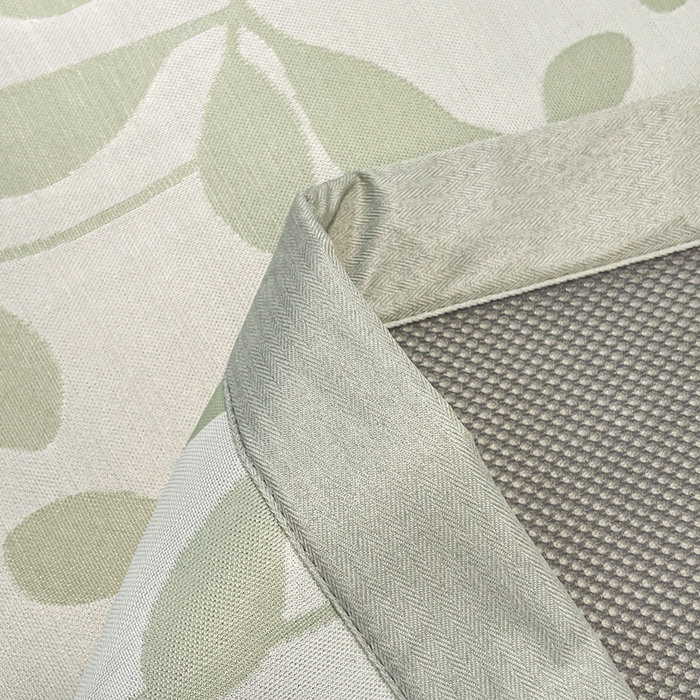 91家纺网 家纺一手货源 找家纺 宜代光年 2025新款冷凝丝可水洗提花凉感席 凉感叶繁-绿