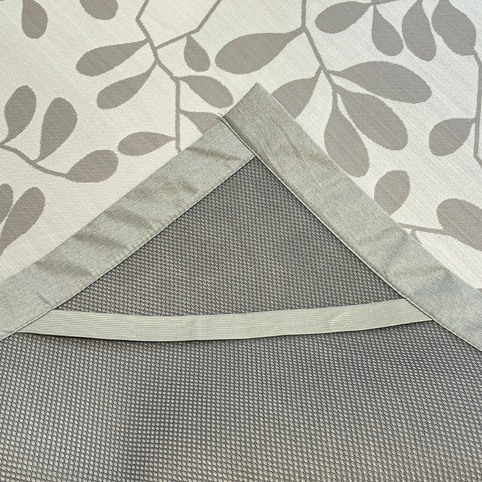 91家纺网 家纺一手货源 找家纺 宜代光年 2025新款冷凝丝可水洗提花凉感席 凉感叶繁-灰