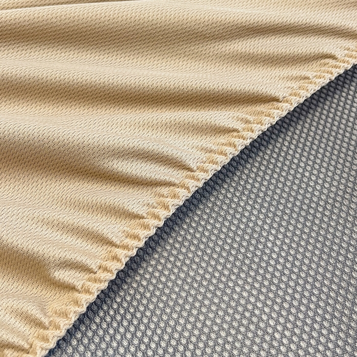 91家纺网 家纺一手货源 找家纺 宜代光年 2025新款冷凝丝可水洗提花凉感席 床笠-凉感叶繁-咖