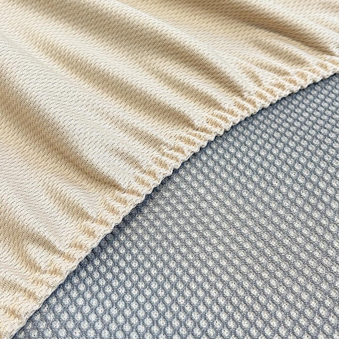 91家纺网 家纺一手货源 找家纺 宜代光年 2025新款冷凝丝可水洗提花凉感席 床笠-凉感繁花-咖