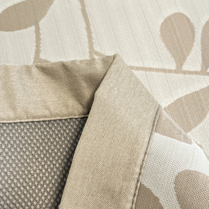 91家纺网 家纺一手货源 找家纺 宜代光年 2025新款冷凝丝可水洗提花凉感席 凉感叶繁-咖