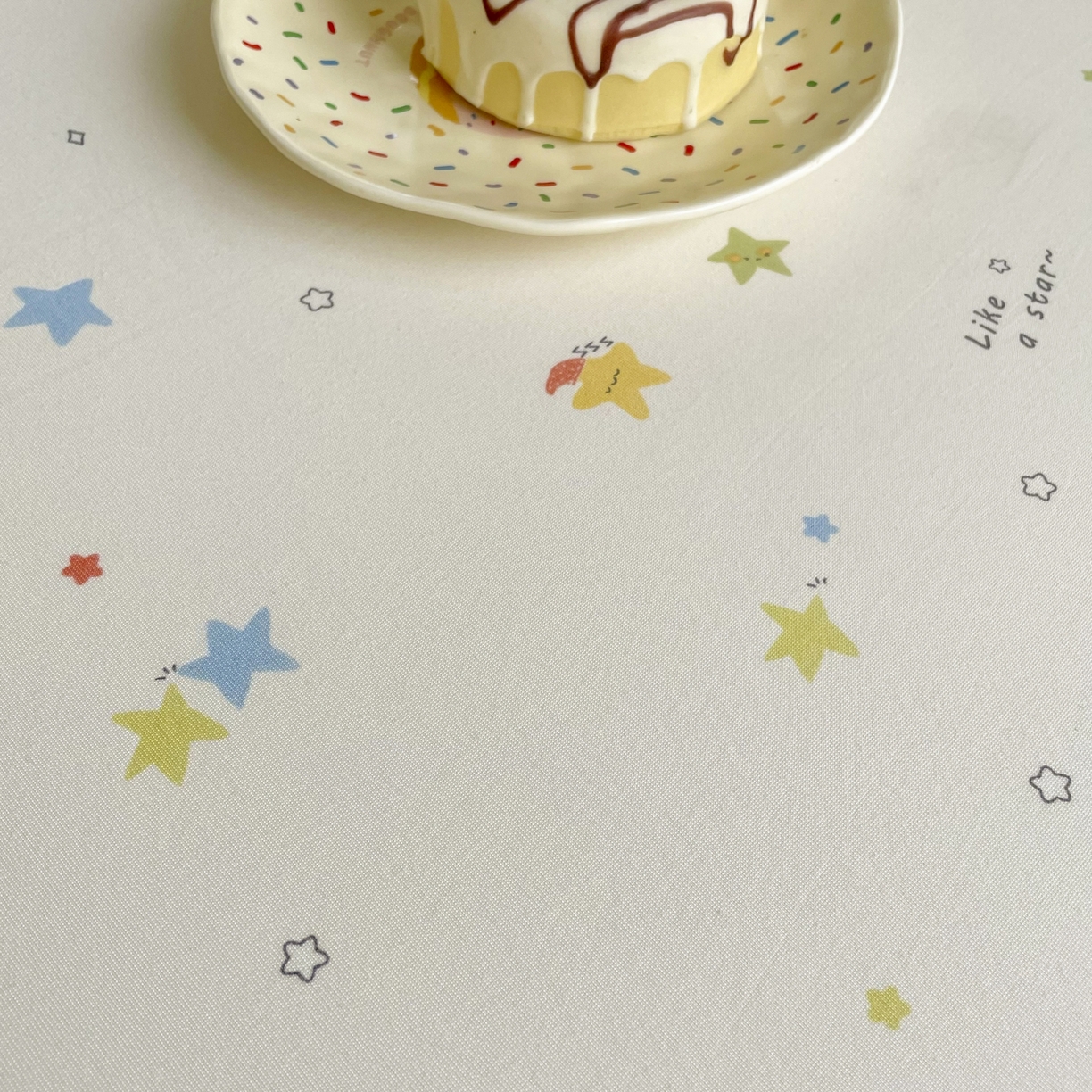 91家纺网 家纺一手货源 找家纺 豪选家纺 2025新款双层纱单层印花床笠 星趣小萌友