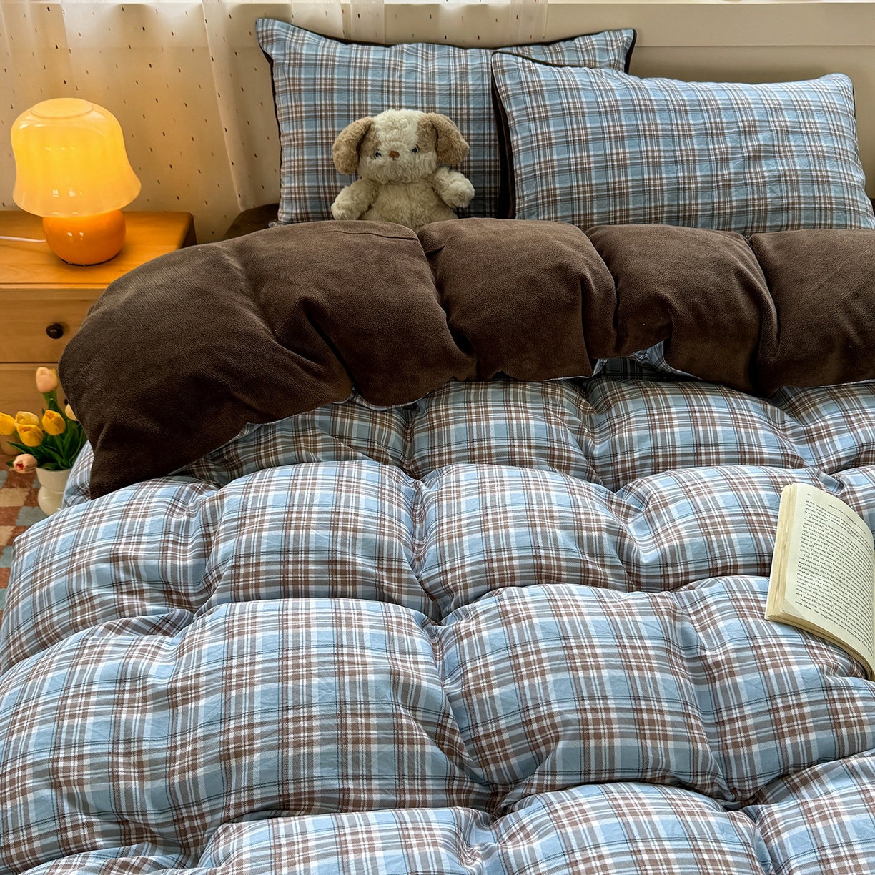 91家纺网 家纺一手货源 找家纺 （总）十一家居 2025新款A类原创设计数码大版卡通印花四件套-绒宠系列