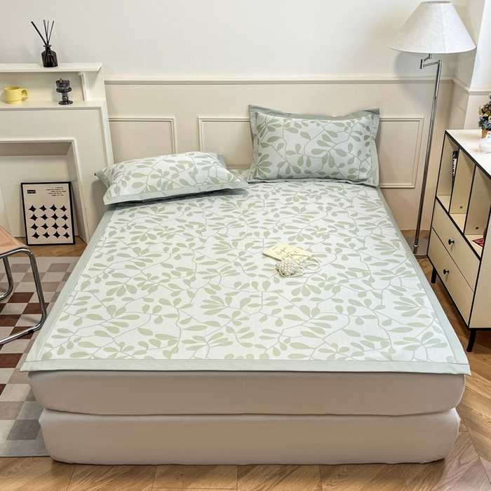 91家纺网 家纺一手货源 找家纺 （总）宜代光年 2025新款冷凝丝可水洗提花凉感席