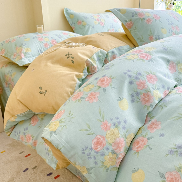 91家纺网 家纺一手货源 找家纺 （总）绵庭家纺 2025新款秋季全棉印花单品被套