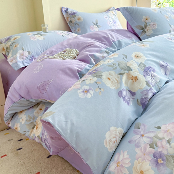 91家纺网 家纺一手货源 找家纺 绵庭家纺 2025新款秋季全棉印花单品被套 汀兰影