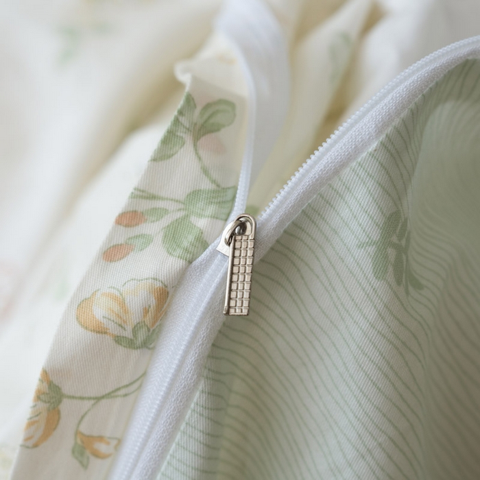 91家纺网 家纺一手货源 找家纺 绵庭家纺 2025新款秋季全棉印花单品被套 暖樱之舞