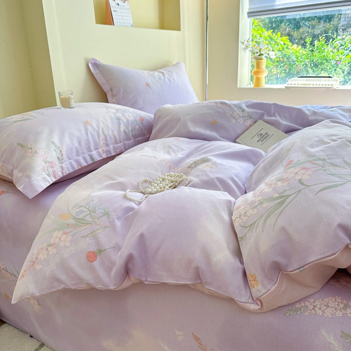 91家纺网 家纺一手货源 找家纺 绵庭家纺 2025新款秋季全棉印花单品被套 普罗旺斯