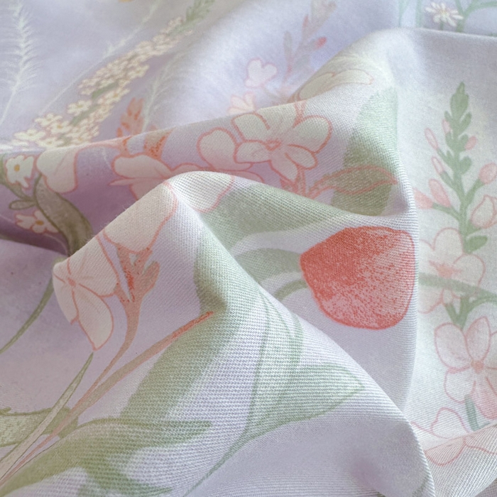 91家纺网 家纺一手货源 找家纺 绵庭家纺 2025新款秋季全棉印花单品被套 普罗旺斯