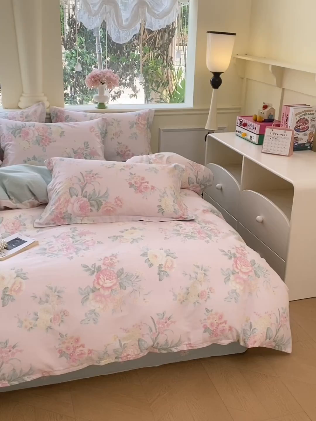 91家纺网 家纺一手货源 找家纺 绵庭家纺 2025新款秋季全棉印花单品被套 若影花梦