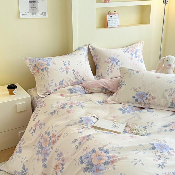 91家纺网 家纺一手货源 找家纺 绵庭家纺 2025新款秋季全棉印花单品被套 水墨江南