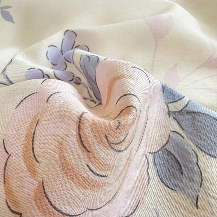 91家纺网 家纺一手货源 找家纺 绵庭家纺 2025新款秋季全棉印花单品被套 水墨江南