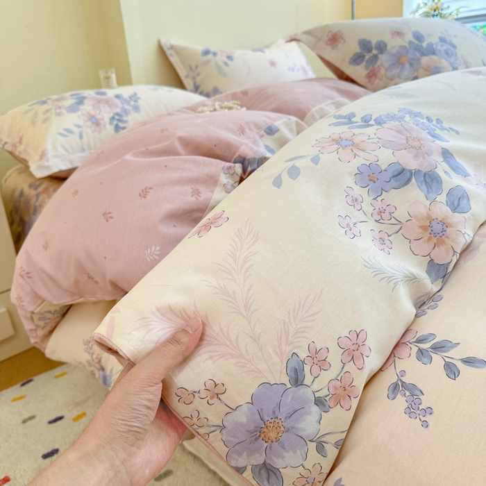 91家纺网 家纺一手货源 找家纺 绵庭家纺 2025新款秋季全棉印花单品被套 水墨江南