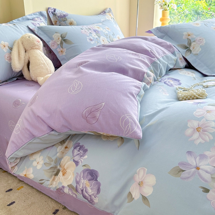 91家纺网 家纺一手货源 找家纺 绵庭家纺 2025新款秋季全棉印花单品被套 汀兰影