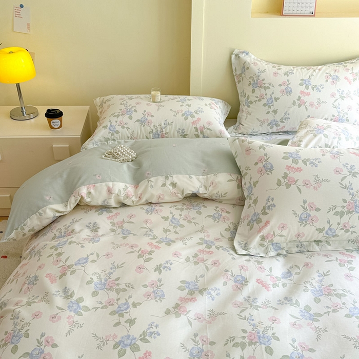 91家纺网 家纺一手货源 找家纺 绵庭家纺 2025新款秋季全棉印花单品被套 希薇