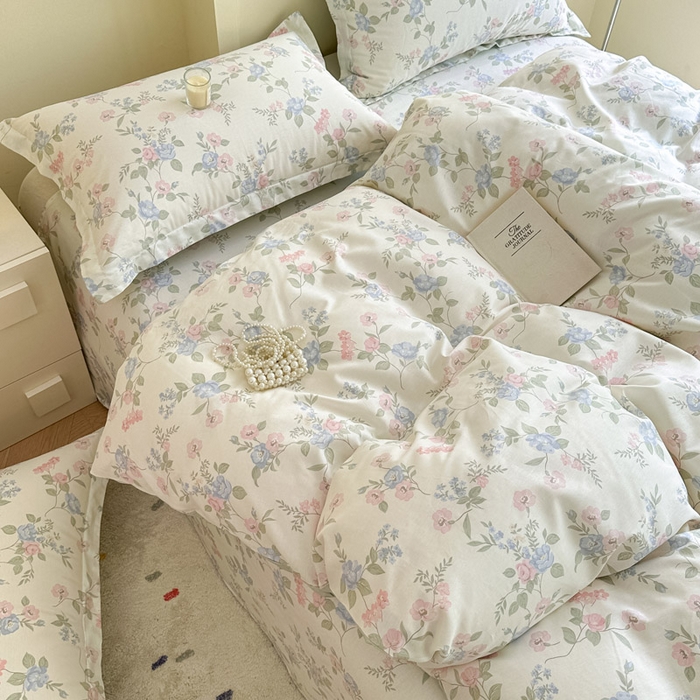 91家纺网 家纺一手货源 找家纺 绵庭家纺 2025新款秋季全棉印花单品被套 希薇