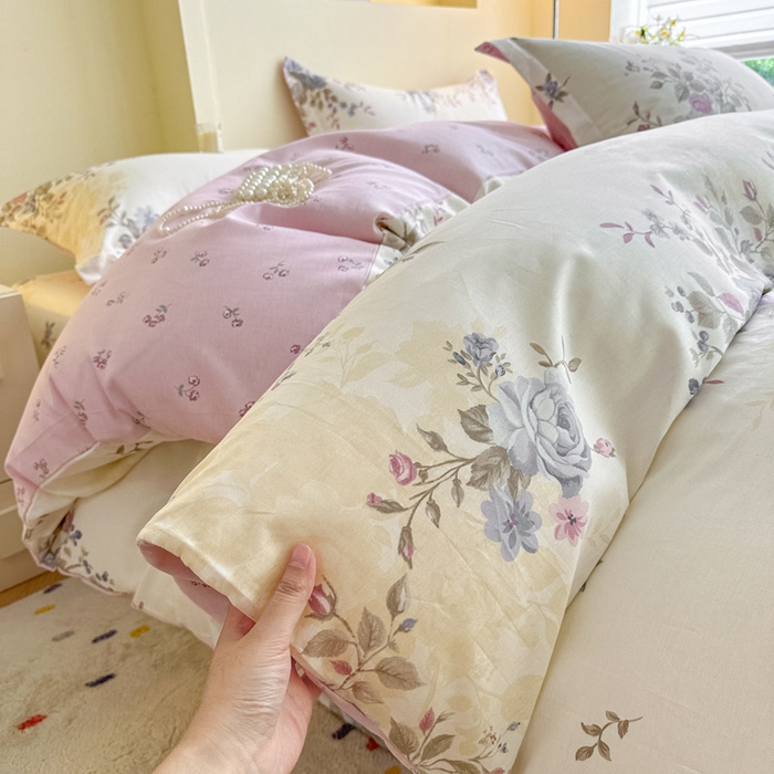 91家纺网 家纺一手货源 找家纺 绵庭家纺 2025新款秋季全棉印花单品被套 又见江南