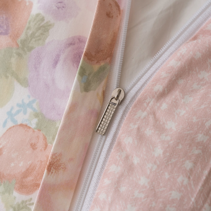 91家纺网 家纺一手货源 找家纺 绵庭家纺 2025新款秋季全棉印花单品被套 悦下花影