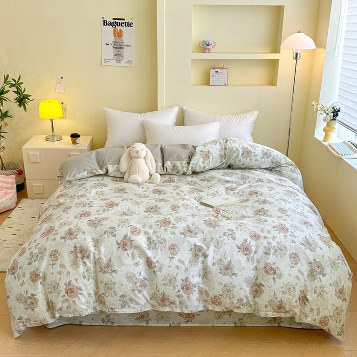 91家纺网 家纺一手货源 找家纺 绵庭家纺 2025新款秋季全棉印花单品被套 真礼