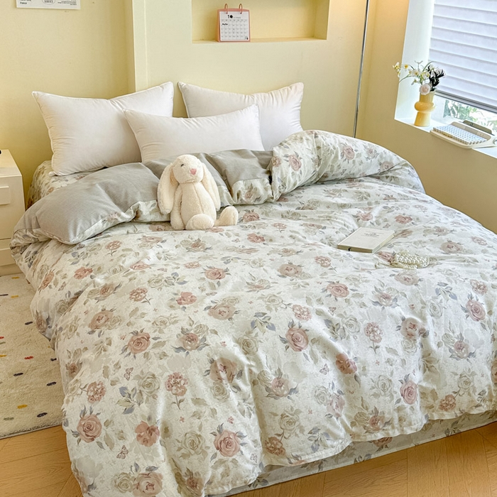 91家纺网 家纺一手货源 找家纺 绵庭家纺 2025新款秋季全棉印花单品被套 真礼