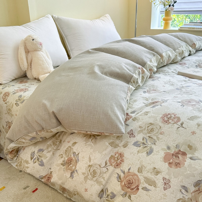 91家纺网 家纺一手货源 找家纺 绵庭家纺 2025新款秋季全棉印花单品被套 真礼