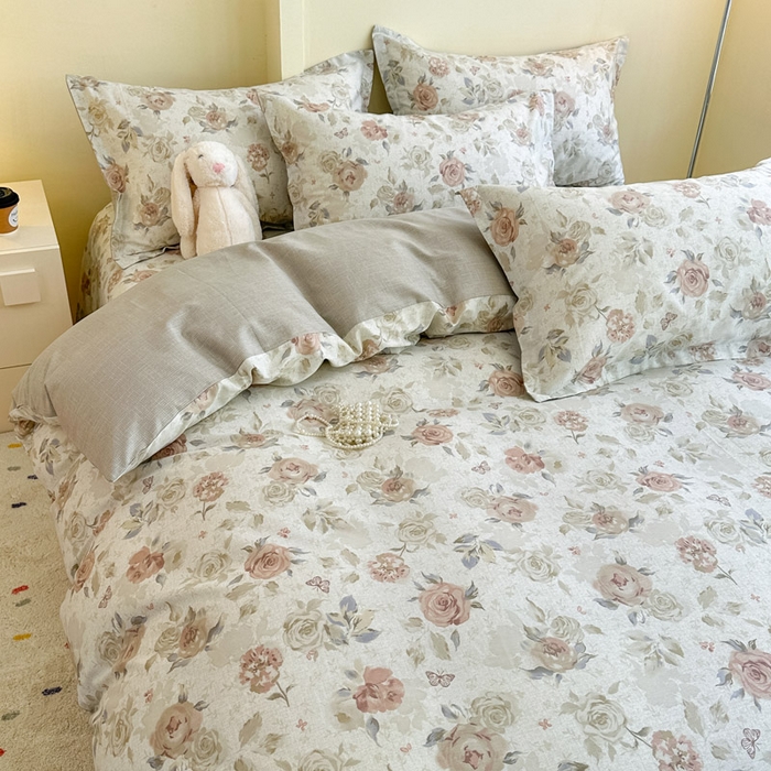 91家纺网 家纺一手货源 找家纺 绵庭家纺 2025新款秋季全棉印花单品被套 真礼