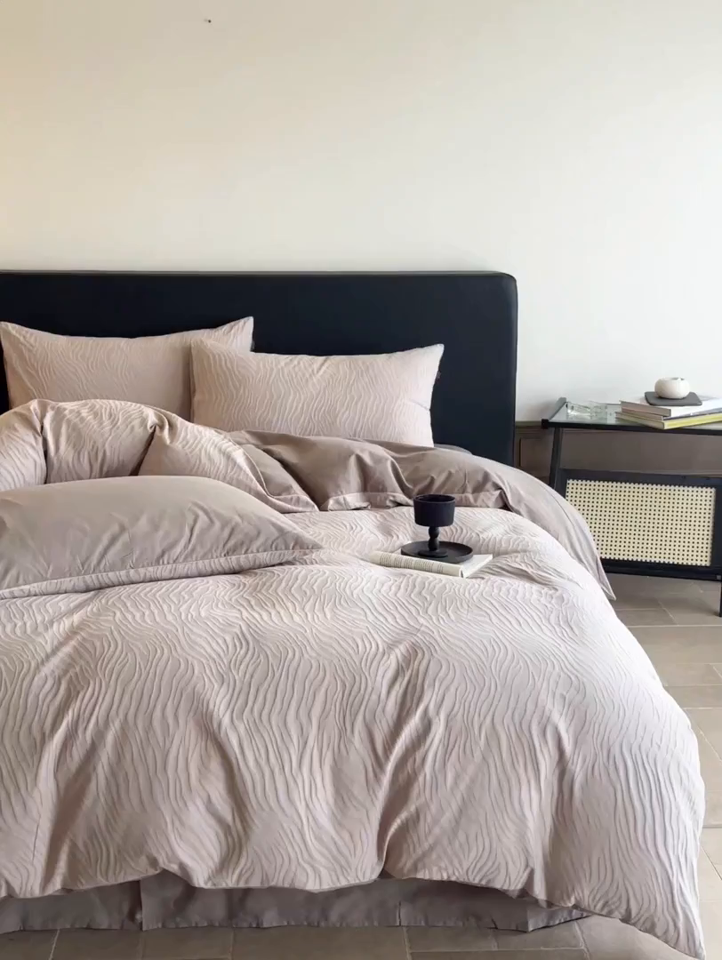 91家纺网 家纺一手货源 找家纺 （总）宜代光年 2025新款厚织全棉大提花系列四件套