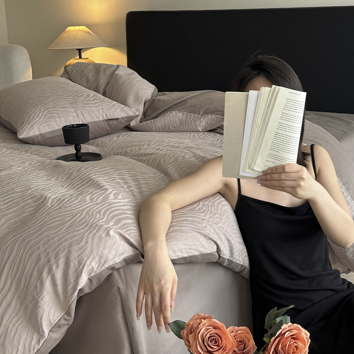 91家纺网 家纺一手货源 找家纺 宜代光年 2025新款厚织全棉大提花系列四件套 画谷