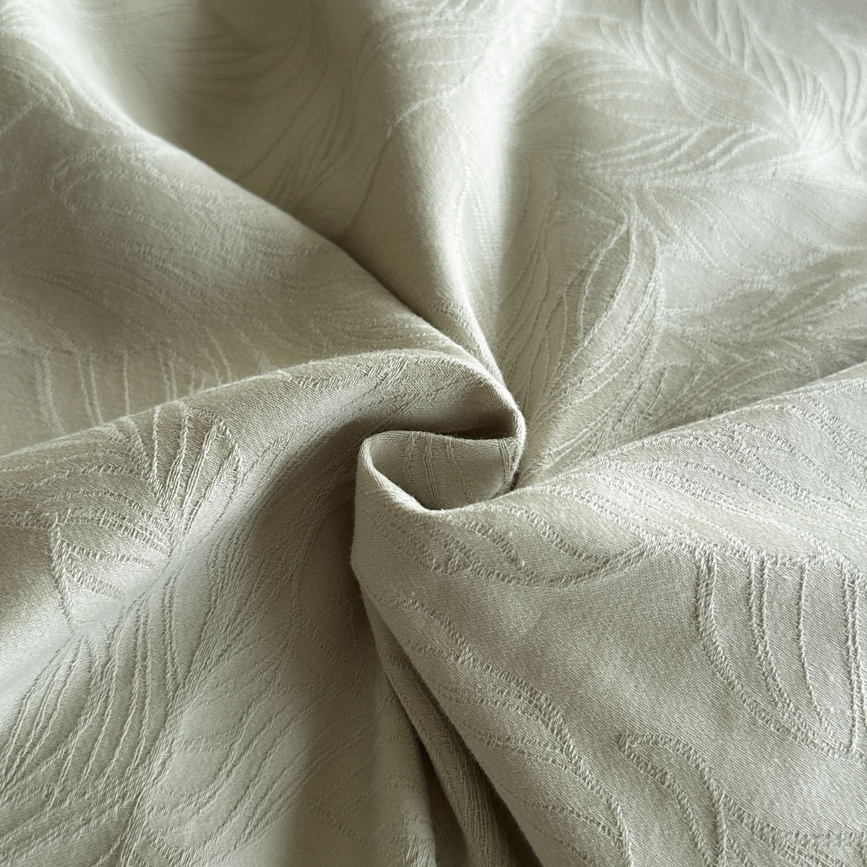 91家纺网 家纺一手货源 找家纺 宜代光年 2025新款厚织全棉大提花系列四件套 柠初-浅绿