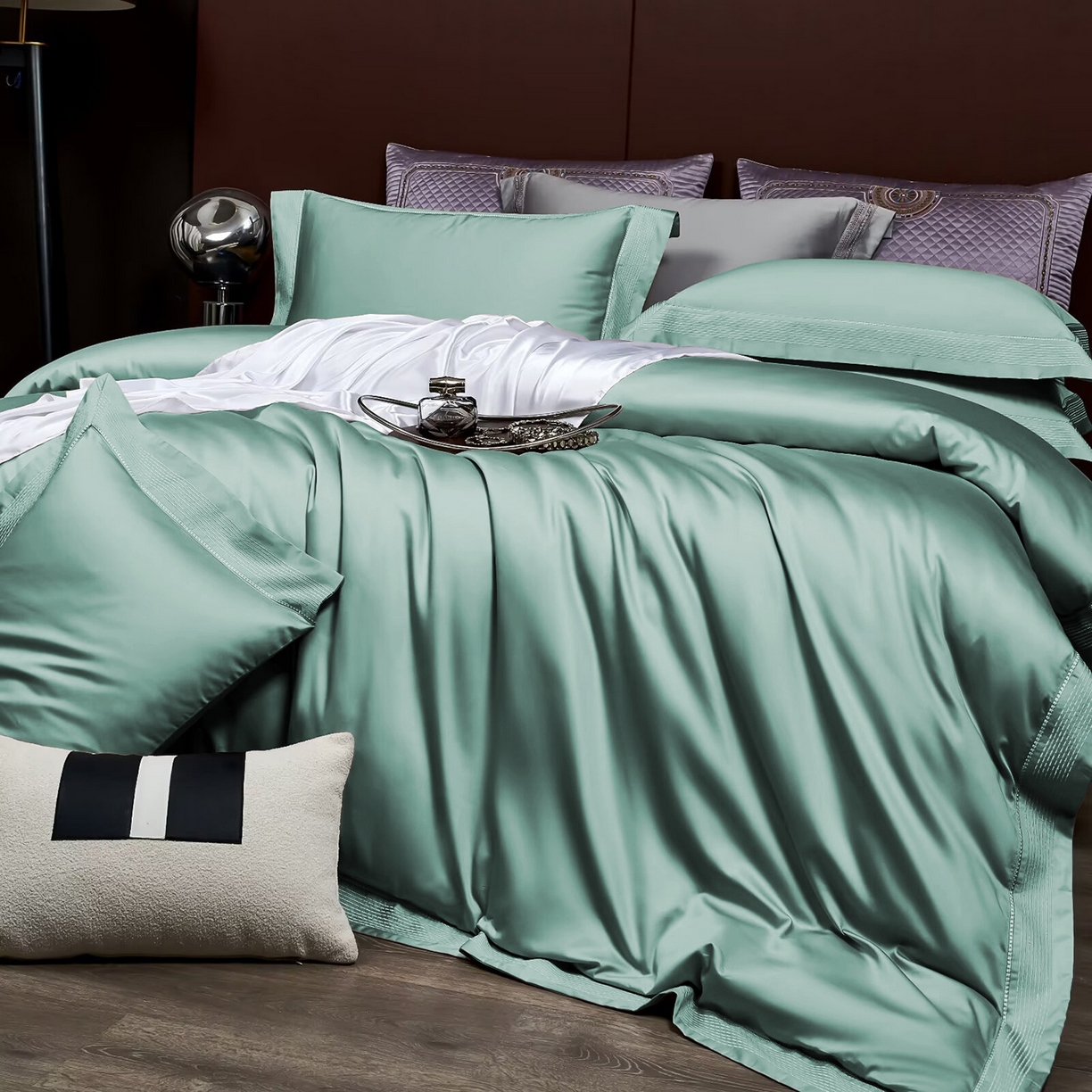 91家纺网 家纺一手货源 找家纺 玖玖爱家纺 2025新款亲肤柔软新疆长绒棉四件套-罗斯 罗斯-平坦青