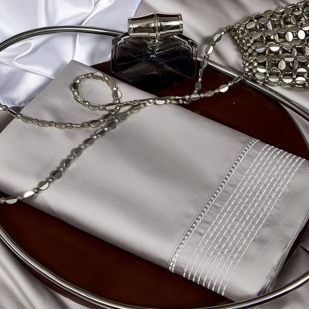 91家纺网 家纺一手货源 找家纺 玖玖爱家纺 2025新款亲肤柔软新疆长绒棉四件套-罗斯 罗斯-气质灰