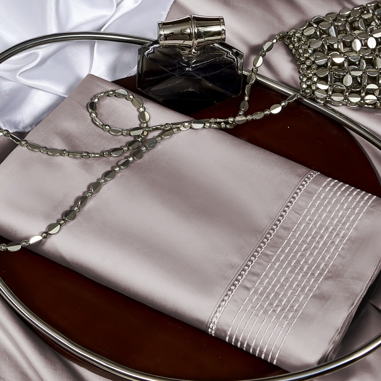 91家纺网 家纺一手货源 找家纺 玖玖爱家纺 2025新款亲肤柔软新疆长绒棉四件套-罗斯 罗斯-优雅紫