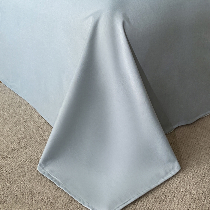 91家纺网 家纺一手货源 找家纺 宜代光年 2025新款厚织全棉大提花系列四件套 蝶梦悠悠-浅蓝