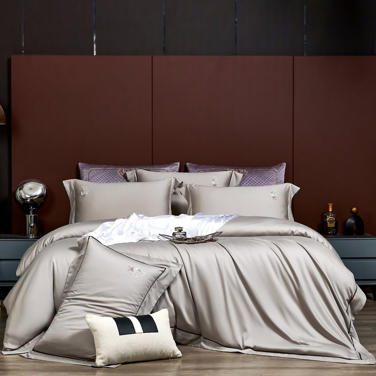 91家纺网 家纺一手货源 找家纺 （总）玖玖爱家纺 2025新款天丝棉磨毛四件套-安雅