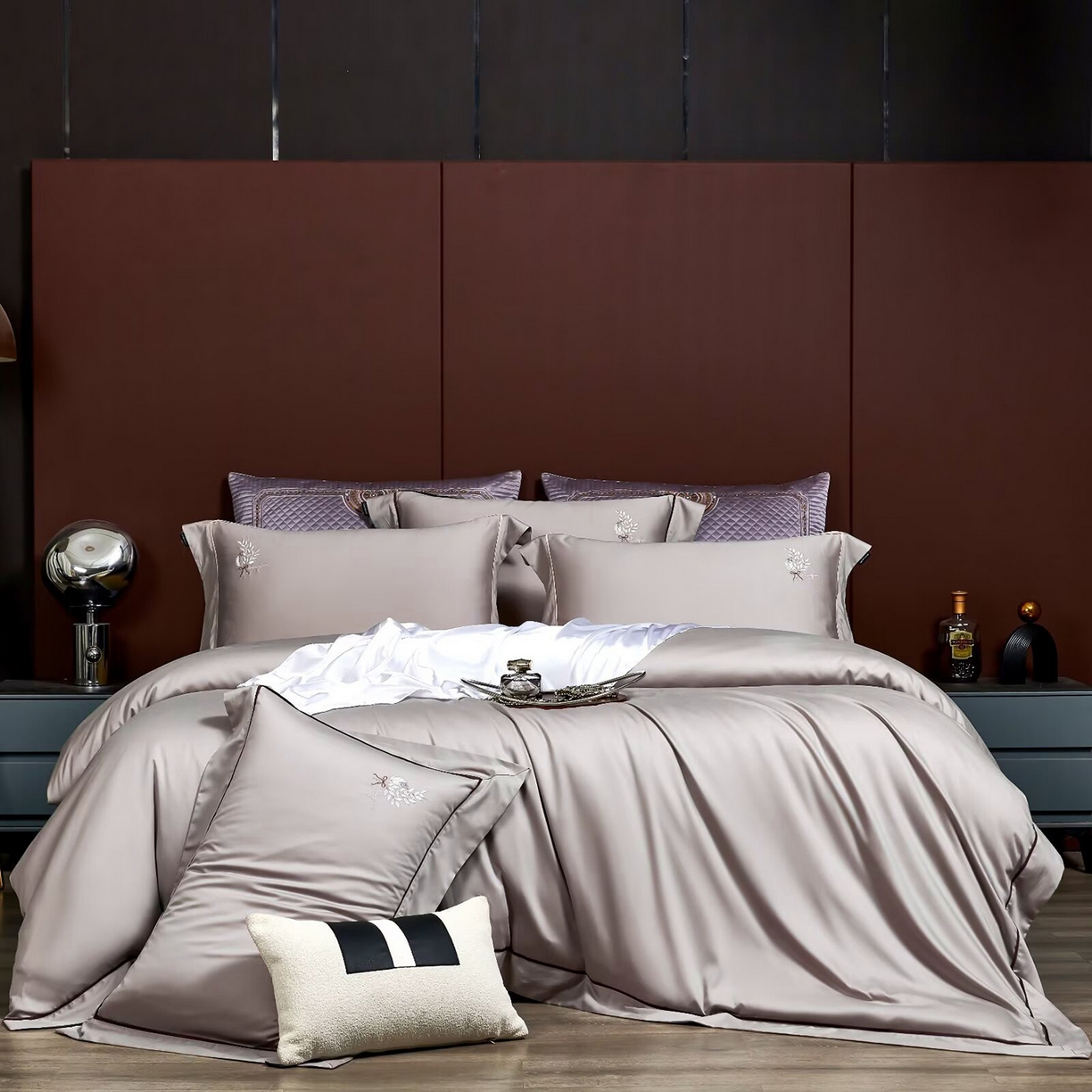 91家纺网 家纺一手货源 找家纺 （总）玖玖爱家纺 2025新款天丝棉磨毛四件套-安雅