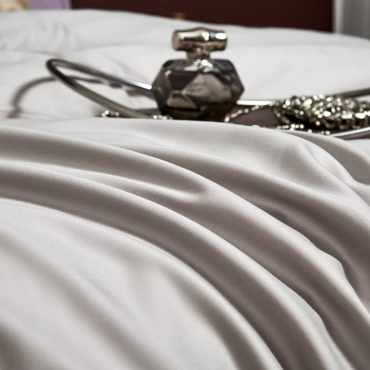 91家纺网 家纺一手货源 找家纺 玖玖爱家纺 2025新款天丝棉磨毛四件套-安雅 安雅-尚雅灰