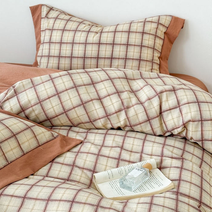 91家纺网 家纺一手货源 找家纺 雨田家纺 2025新款A类汉麻双层纱四件套 初春