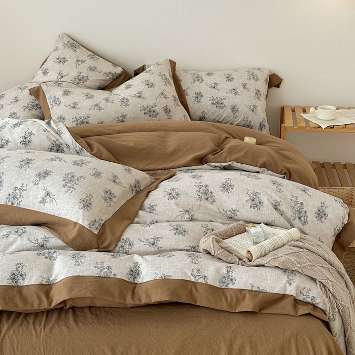 91家纺网 家纺一手货源 找家纺 雨田家纺 2025新款A类汉麻双层纱四件套 维奥