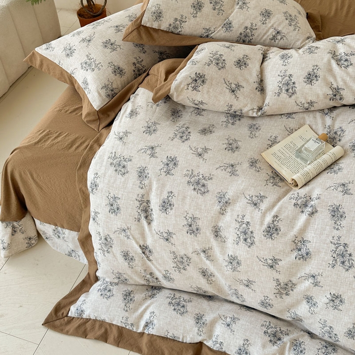 91家纺网 家纺一手货源 找家纺 雨田家纺 2025新款A类汉麻双层纱四件套 维奥