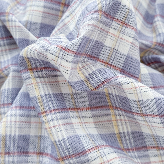 91家纺网 家纺一手货源 找家纺 雨田家纺 2025新款A类汉麻双层纱四件套 紫郁