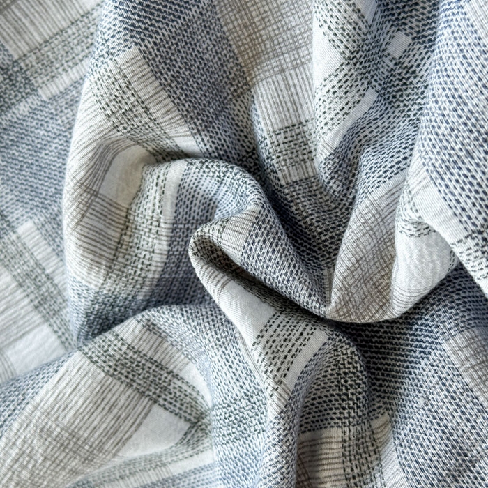 91家纺网 家纺一手货源 找家纺 雨田家纺 2025新款A类汉麻双层纱四件套 快乐时光